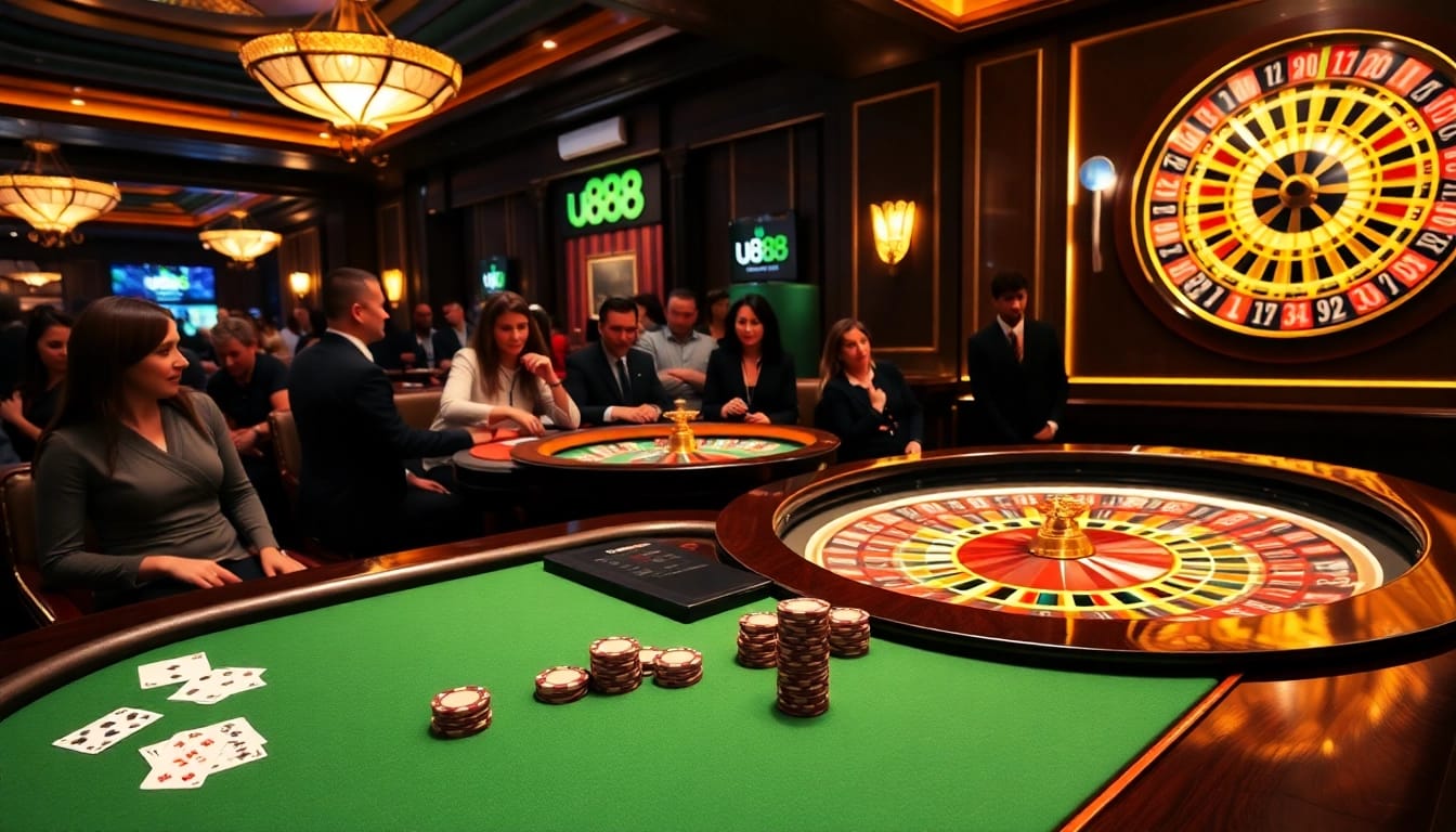 Experience thrilling casino action at u888 with vibrant poker games and roulette excitement.