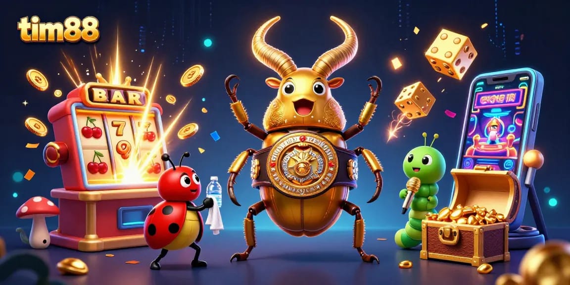 Experience the excitement of tim88 gaming with vibrant casino elements and captivating characters.