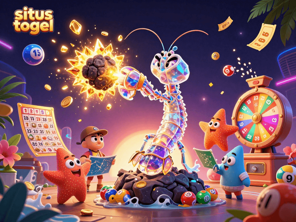 Engage in situs togel excitement with vibrant lotteries and explosive wins in this captivating digital illustration.