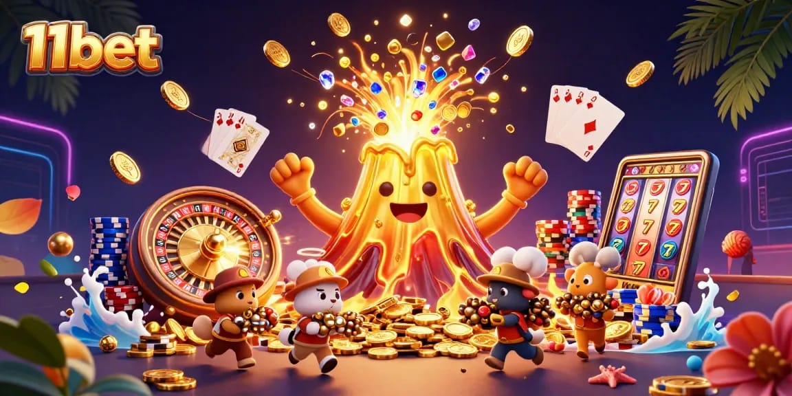 Experience big wins with 11bet through vibrant casino excitement and treasures.