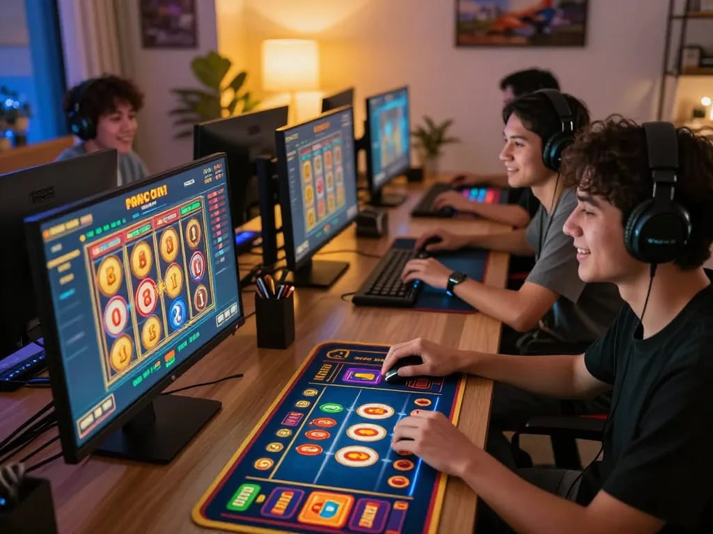 Slot gacor gameplay highlights winning strategy in a vibrant online gaming atmosphere.