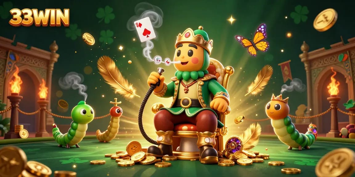 Experience excitement at 33WIN with a captivating 3D casino scene filled with vibrant elements and immersive gameplay.