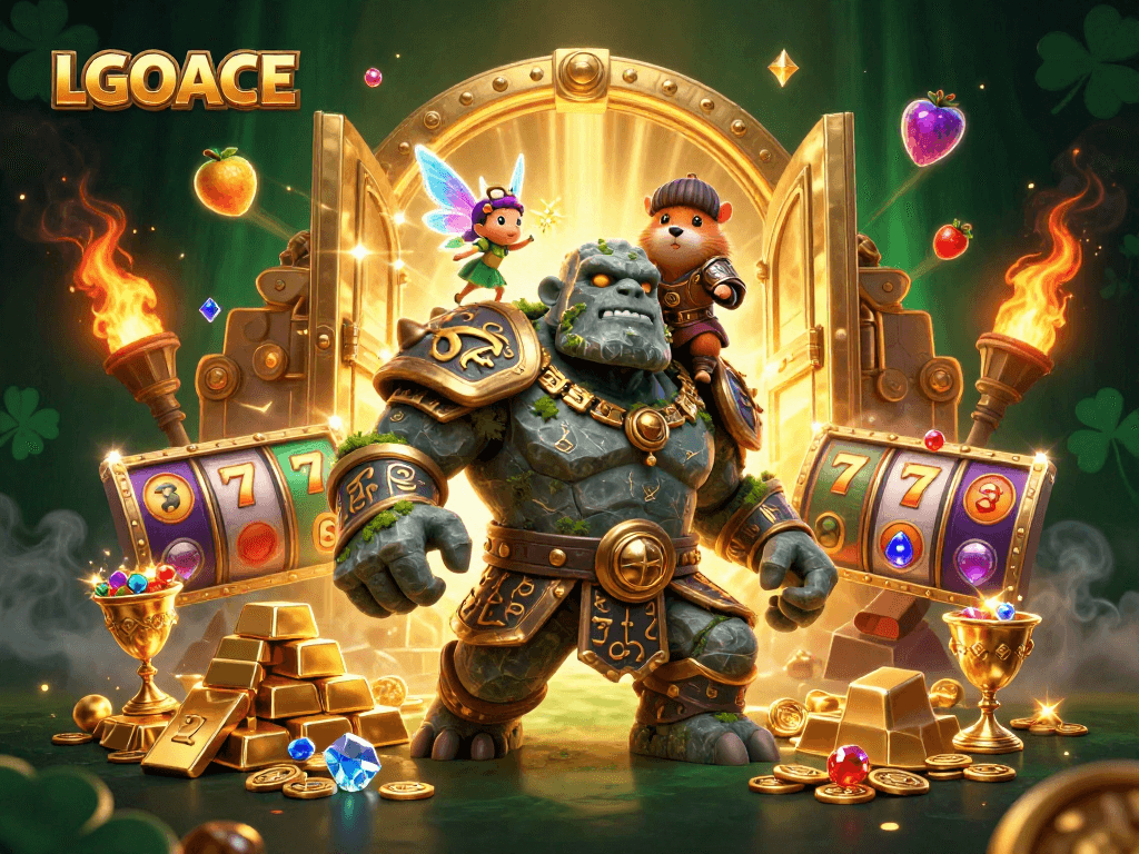 LGOACE captures the excitement of online slots with vibrant games, treasures, and enchanting characters.