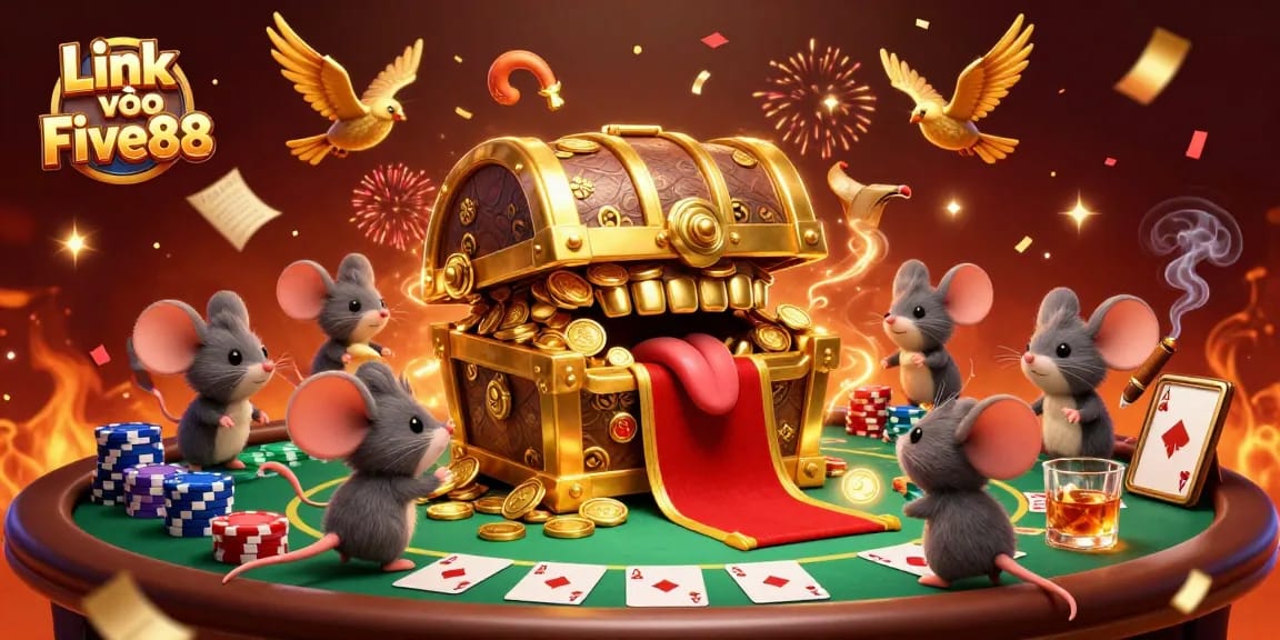 Win big with Link vào Five88 at this vibrant online casino illustration featuring adventure and excitement!
