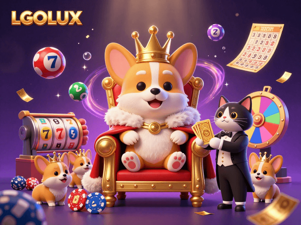 Enjoy a vibrant LGOLUX online casino experience with colorful slots and exciting gaming elements.