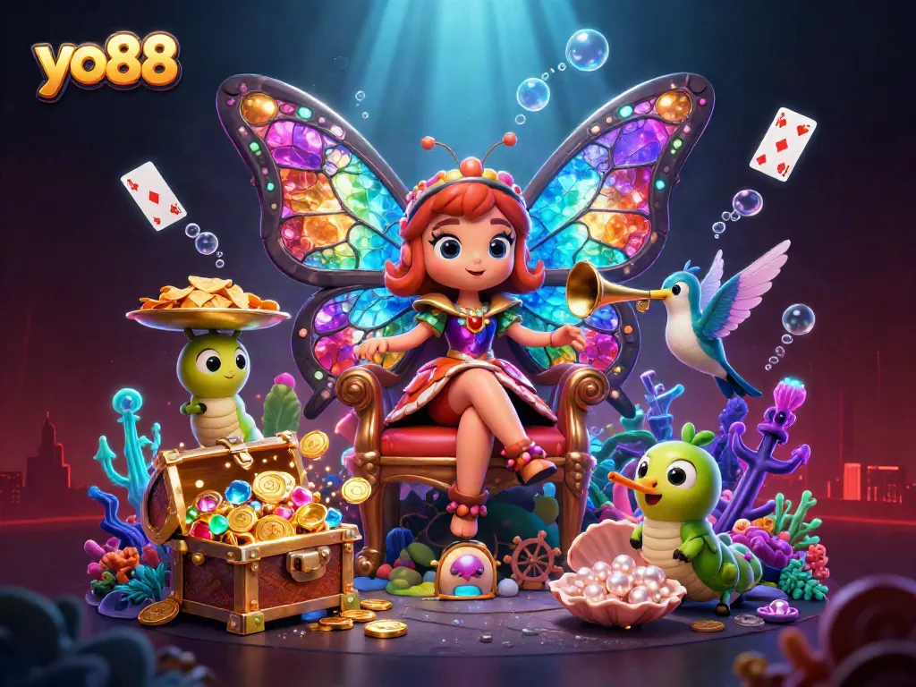 Join the exciting yo88 casino adventure with vibrant characters and gambling action!