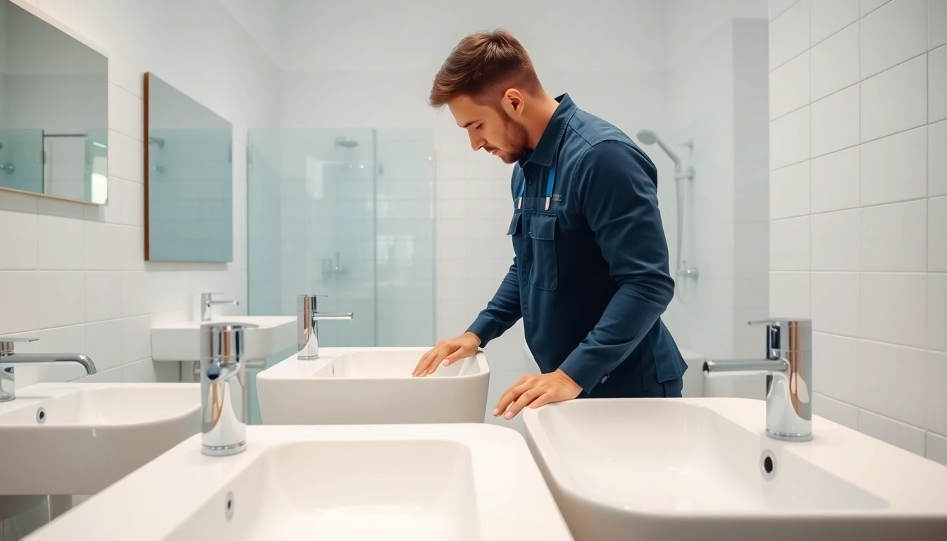 Erleben Sie sonni sanitär Produkte in einem modernen Badezimmer mit eleganten Armaturen.