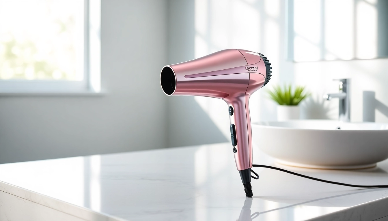 Use an ionic blow dryer for quick styling with sleek design and efficient performance.