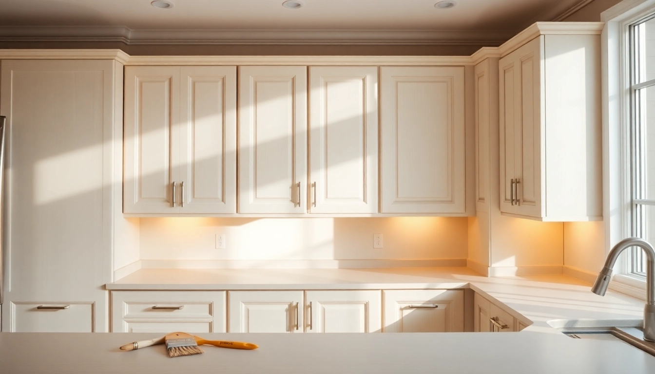Cabinet Refacing Clearwater FL showcasing a beautifully transformed kitchen with new cabinetry and finishes.