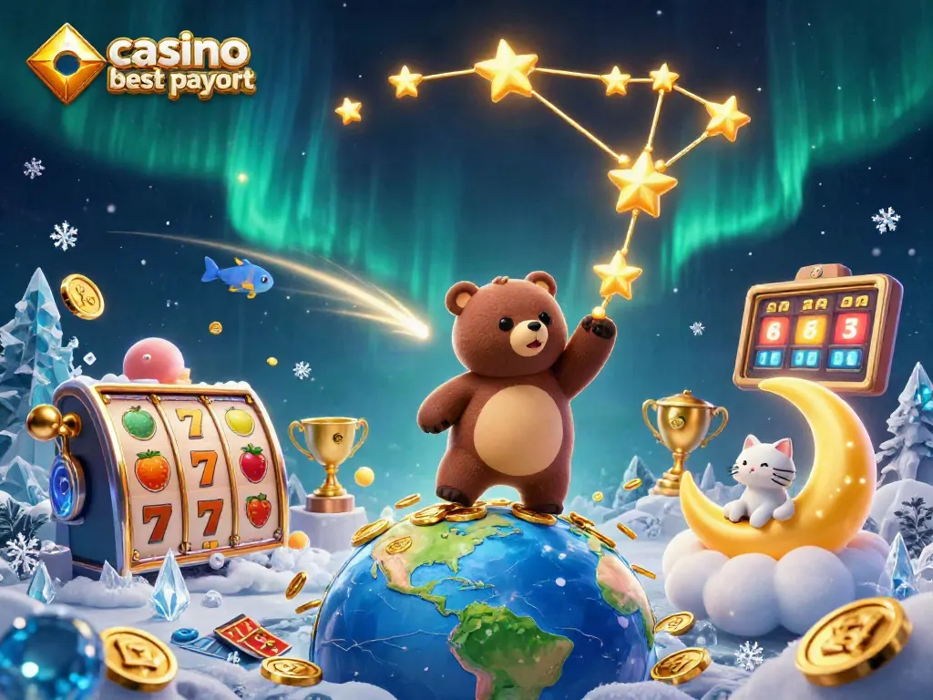 Experience the thrill of casino online best payout with our vibrant 3D illustration showcasing winning moments.