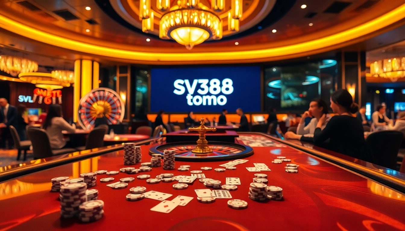 Engage in thrilling wagers at SV368 thomo's dynamic gambling tables with excitement.