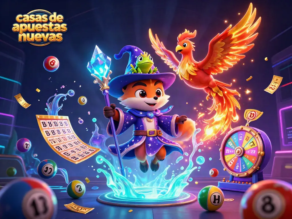Vive la experiencia de apuestas en casas de apuestas nuevas con una ilustración mágica en 3D.