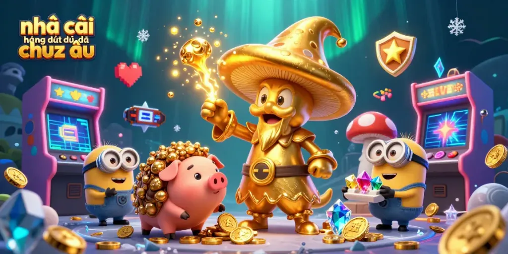 Khám phá nhà cái hàng đầu đến từ châu âu với hình ảnh sống động của wizard và kho báu trong trò chơi.