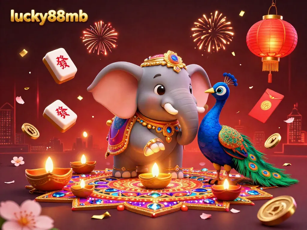 Experience thrilling action at lucky88mb with vibrant casino-themed elements and a dynamic 3D scene.