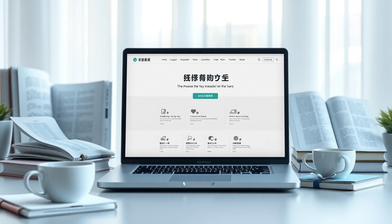 Transformative translation features of 有道翻译 showcased in a modern workspace.