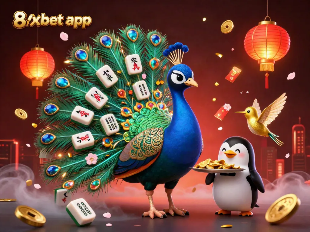 Experience the excitement of the 8xbet app with vibrant characters and dynamic gaming elements.