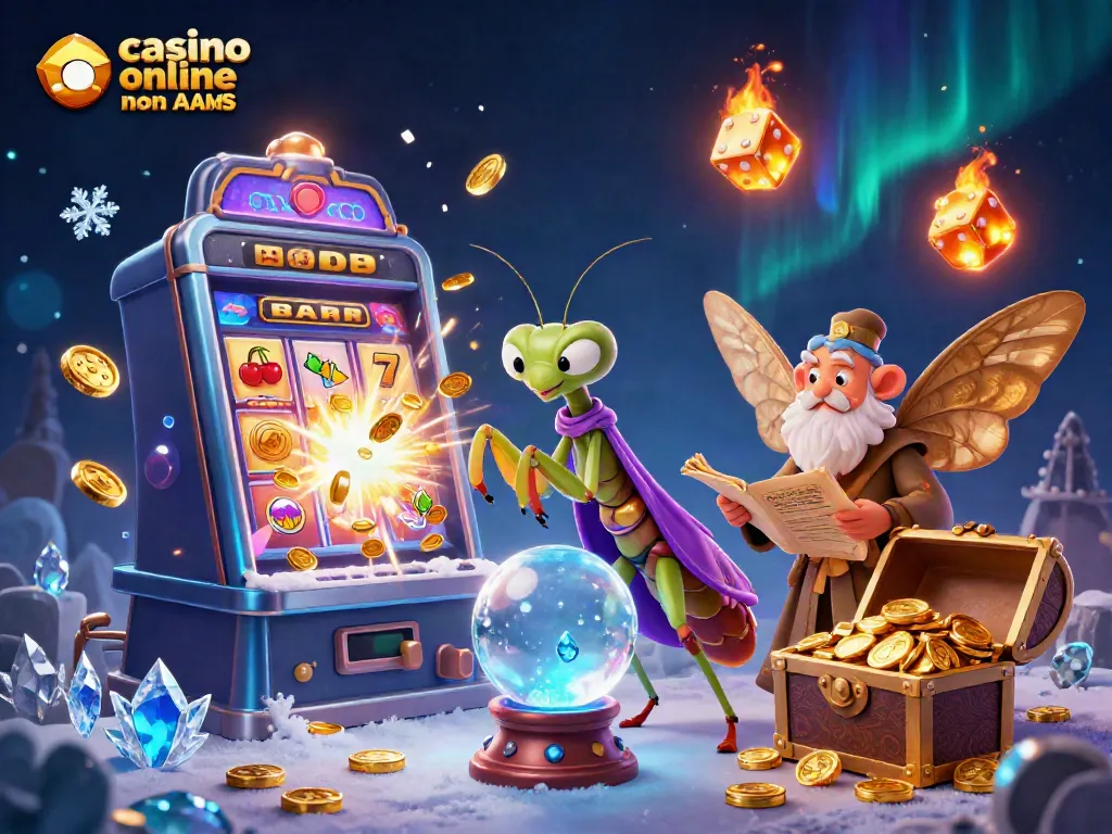 Gioca e vinci nei casino online non AAMS con questa illustrazione accattivante e ricca di dettagli.