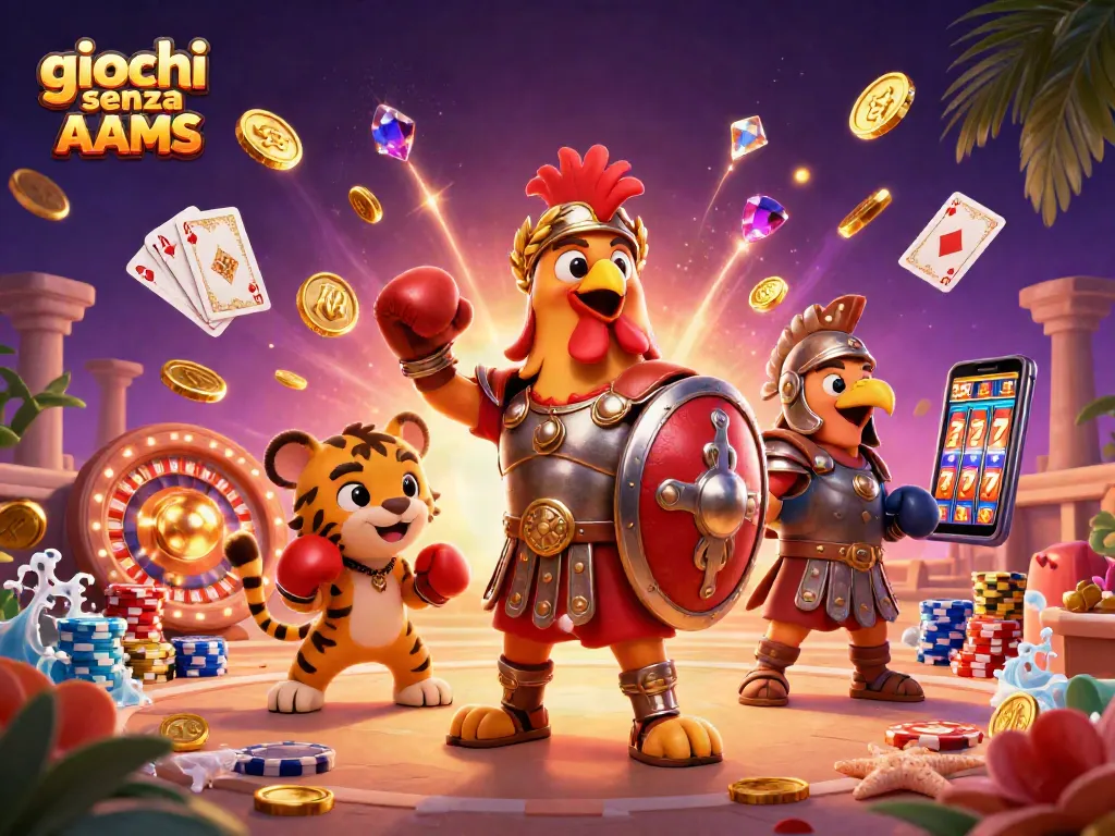Gioca ai giochi senza AAMS con un combattente coraggioso tra monete e giochi fortunati.
