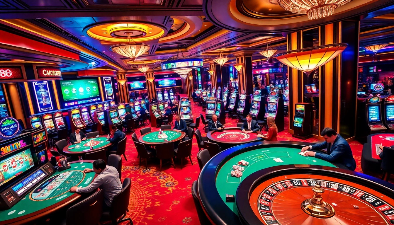Players engaged in thrilling casino games showcasing the vibrant atmosphere of 888NEW.