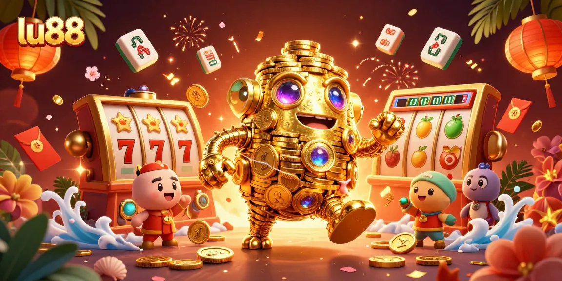 Experience exciting slots gameplay with lu88, featuring golden golems and jackpot elements.
