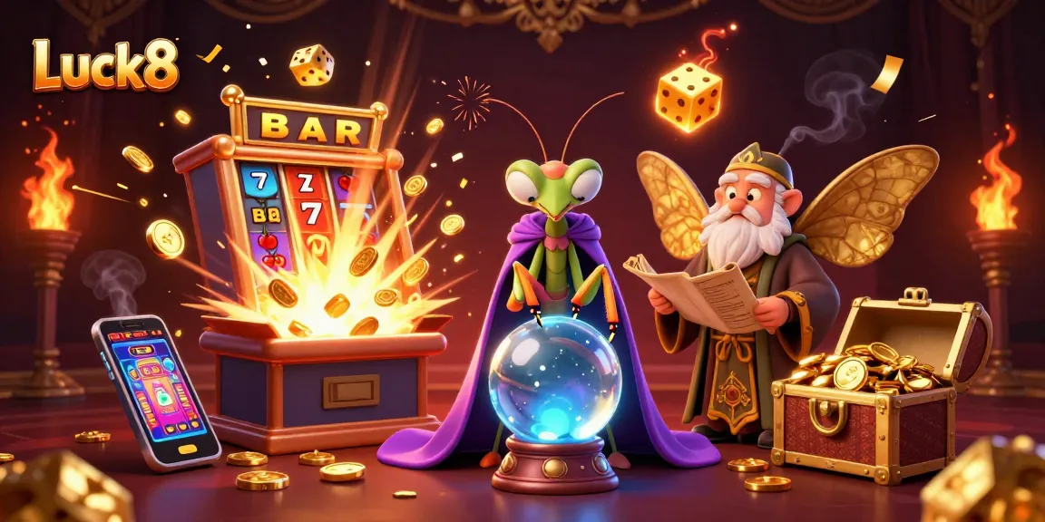 Engage in thrilling Luck8 casino experiences with vibrant characters and dynamic game elements.