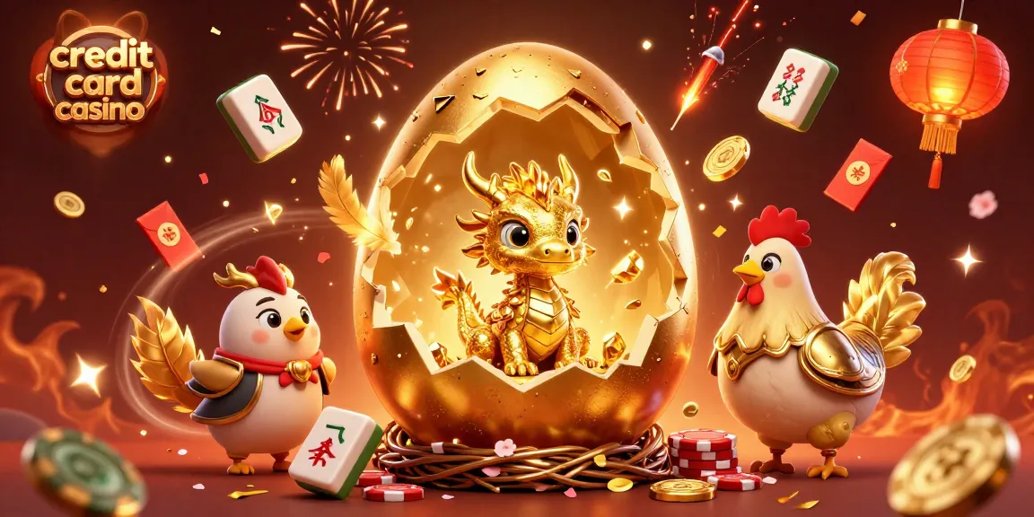 Experience the thrill of a credit card casino with our vibrant celebration of gaming elements and golden treasures.