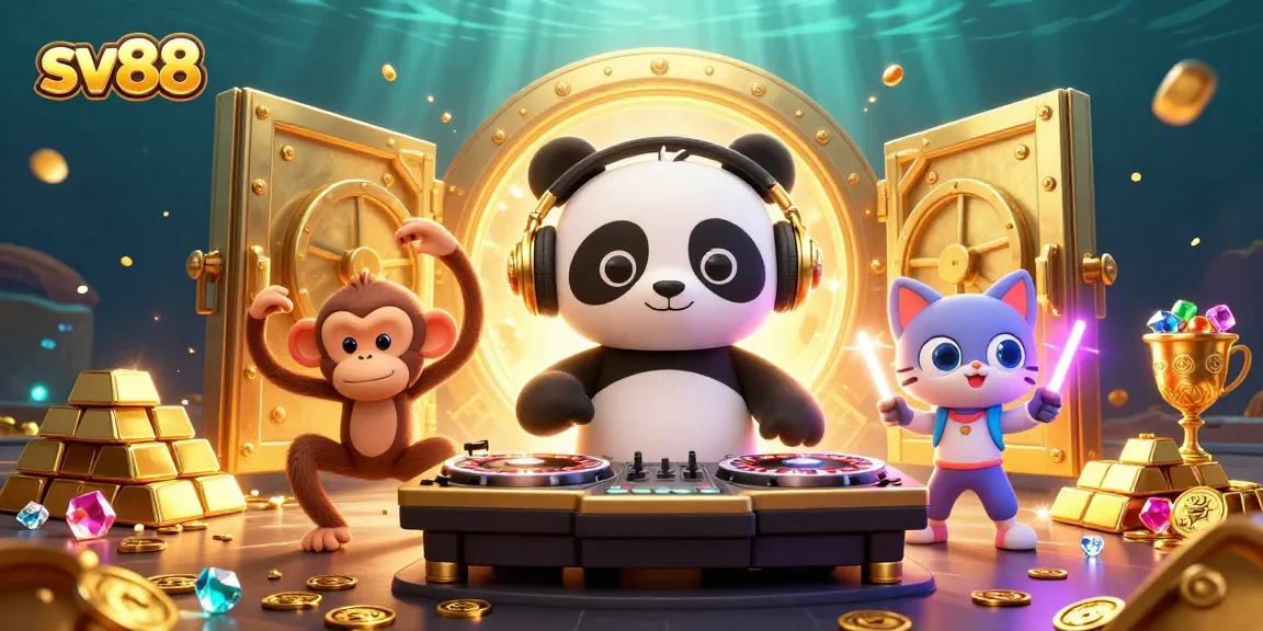 Experience vibrant sv88 casino fun with lively characters and dazzling treasure elements.