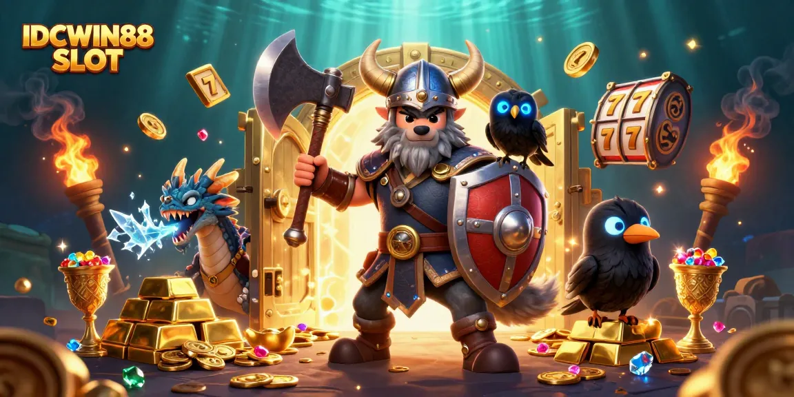 Experience the excitement of IDCWIN88 SLOT with thrilling 3D characters and slot game elements.