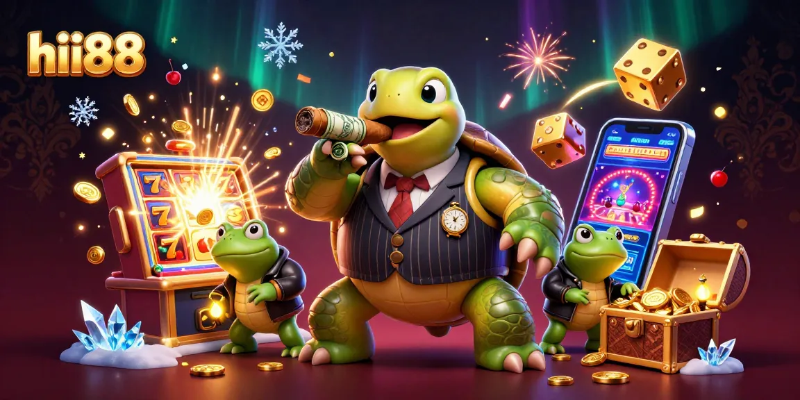 Play exciting games at hii88 with a massive jackpot explosion from the slot machine and vibrant casino elements.