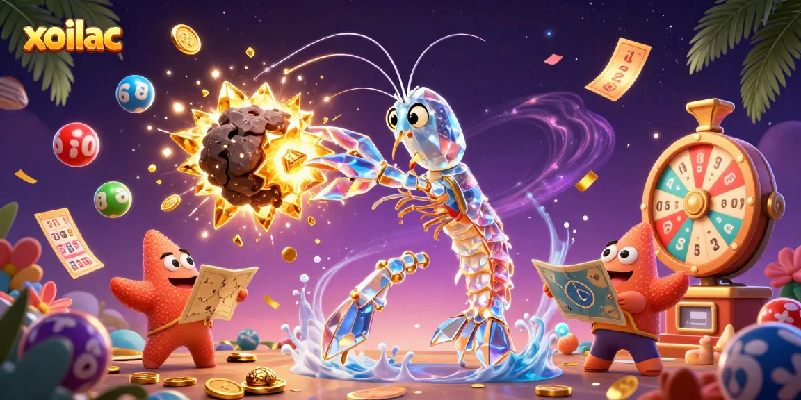 Experience thrilling xoilac lottery gameplay illustrated with vibrant elements and characters.