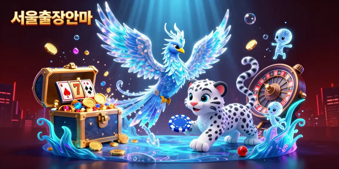 Engage with 서울출장마사지 through dazzling 3D visuals of a vibrant casino scene with captivating characters.
