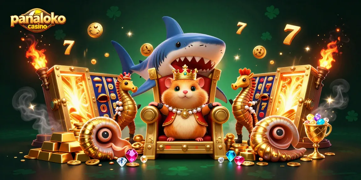 Join the excitement at panaloko casino where the golden hamster king reigns over a vibrant 3D treasure-filled scene!